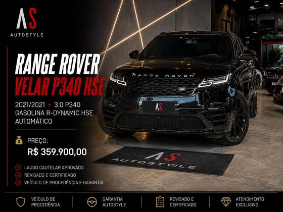 LAND ROVER RANGE ROVER VELAR 3.0 P340 GASOLINA R-DYNAMIC HSE AUTOMÁTICO LAND ROVER RANGE ROVER VELAR 3.0 P340 GASOLINA R-DYNAMIC HSE AUTOMÁTICO